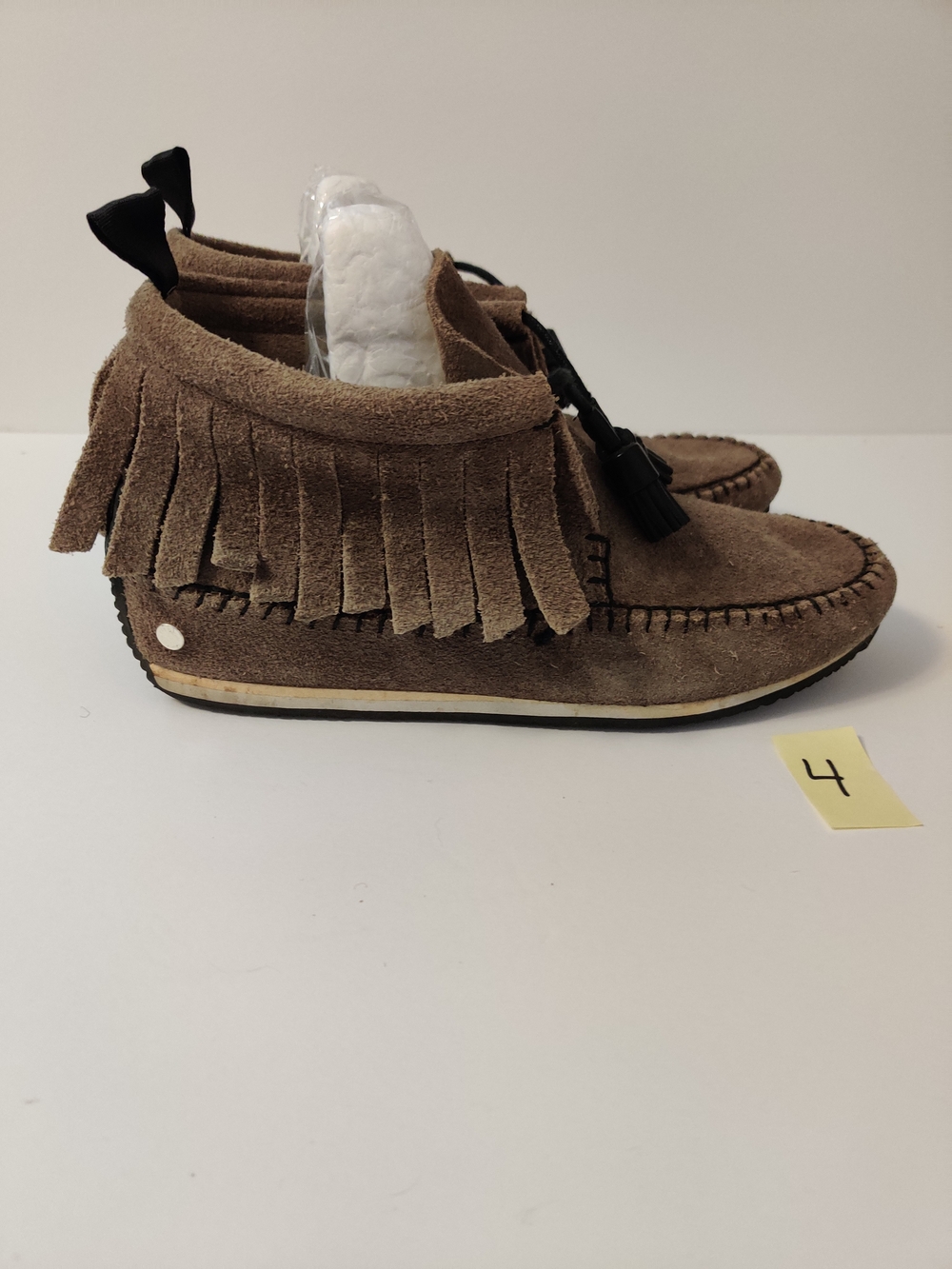 Rag & Bone Suede Fringe Moccasin - Brown 10